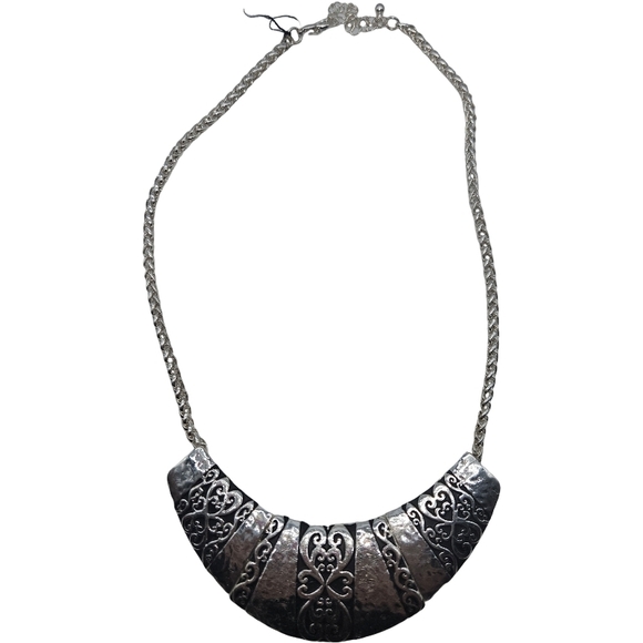 Vintage Carved Statement Necklace - Picture 2 of 5